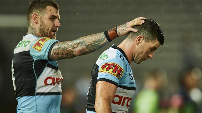 Chad Townsend after missing a crucial kick for goal (Photo by Brett Hemmings/Getty Images)