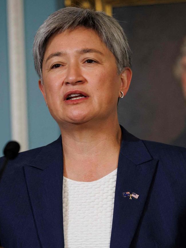 Foreign Minister Penny Wong. Picture: Ting Shen/AFP