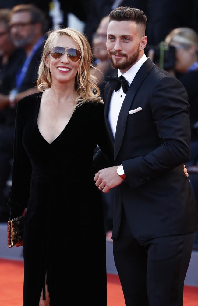 Aaron Taylor-Johnson and Sam Taylor-Johnson attend the premiere of ‘Nocturnal Animals’ during the 73rd Venice Film Festival at Sala Grande on September 2, 2016 in Venice, Italy. Picture: Getty
