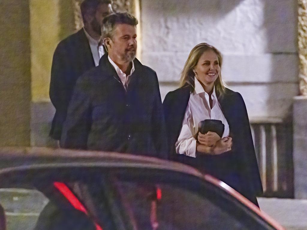 Crown Prince Frederik and Mexican socialite Genoveva Casanova pictured together in Madrid. Picture: SplashNews.com, Splash News and Pictures USA