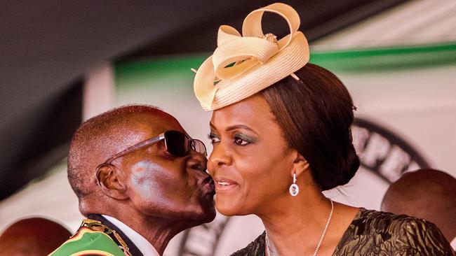 Mnangagwa's dismissal left Zimbabwe president Robert Mugabe's wife Grace, 52, in prime position to succeed her husband as the next president despite strong opposition by senior ranks in the military. Picture: AFP / Jekesai Njikizana.