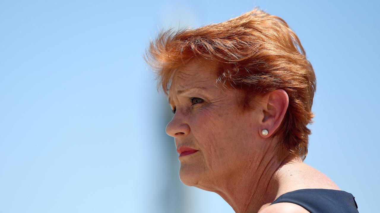 Senator Pauline Hanson has delivered an ultimatum urging the government to drop a key part of its workplace reforms if it wants to continue negotiations. Picture: Matt Taylor