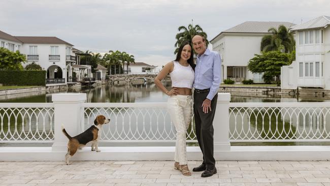 British businessman Colin Armstrong, and his girlfriend Katherin Santos in Samborondon, Ecuador. Picture: Karen Toro
