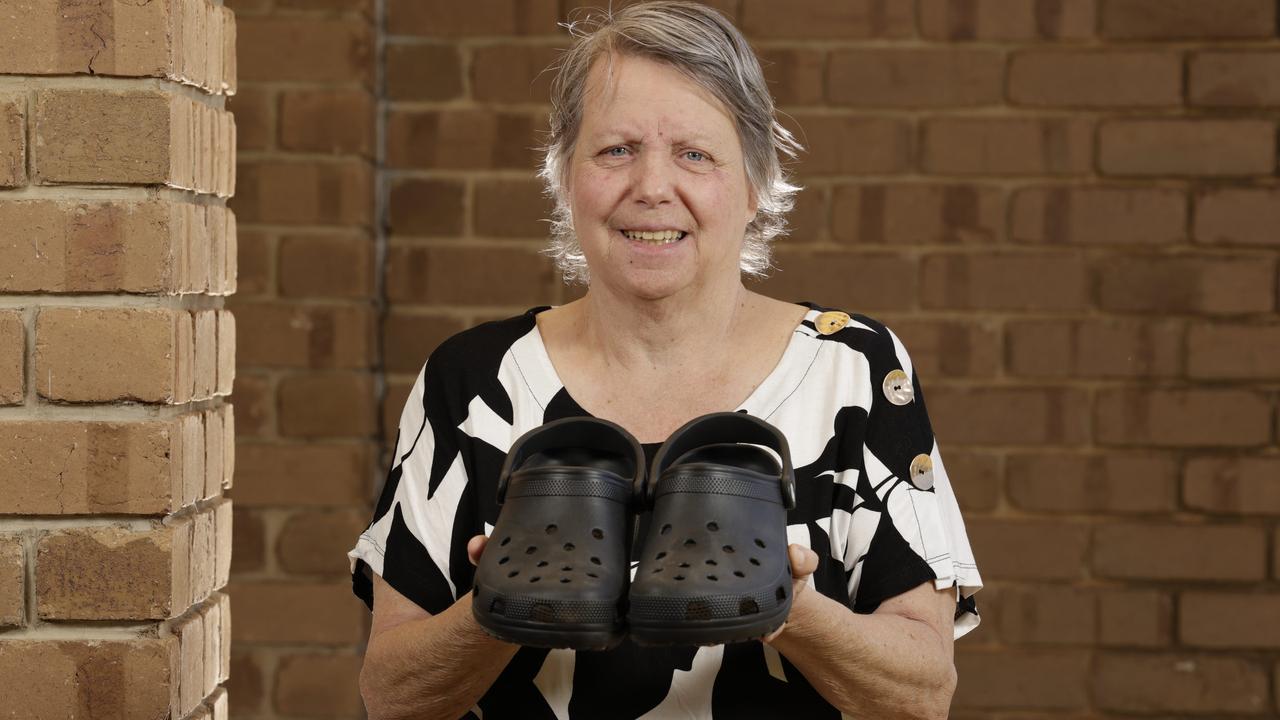 Balaklava resident Vicki Smith was told her choice of footwear saved her life. Picture: Emma Brasier