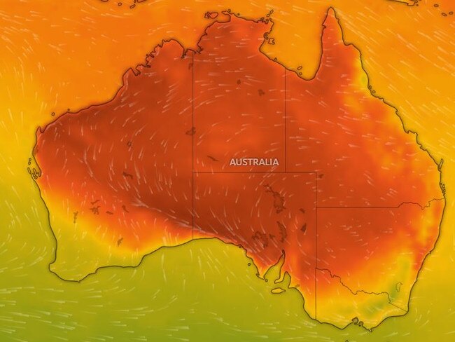 Temperatures on Sunday afternoon. Picture Windy.JPG