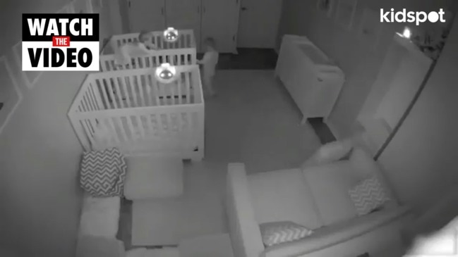 Time lapse of toddler twins going to bed