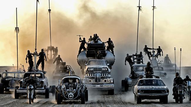 A scene from <i>Mad Max: Fury Road</i>                     