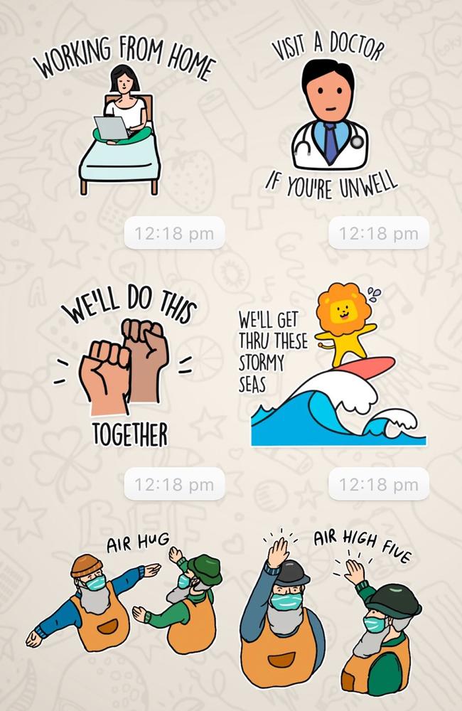 Example of Singapore's public communication initiative via WhatsApp.