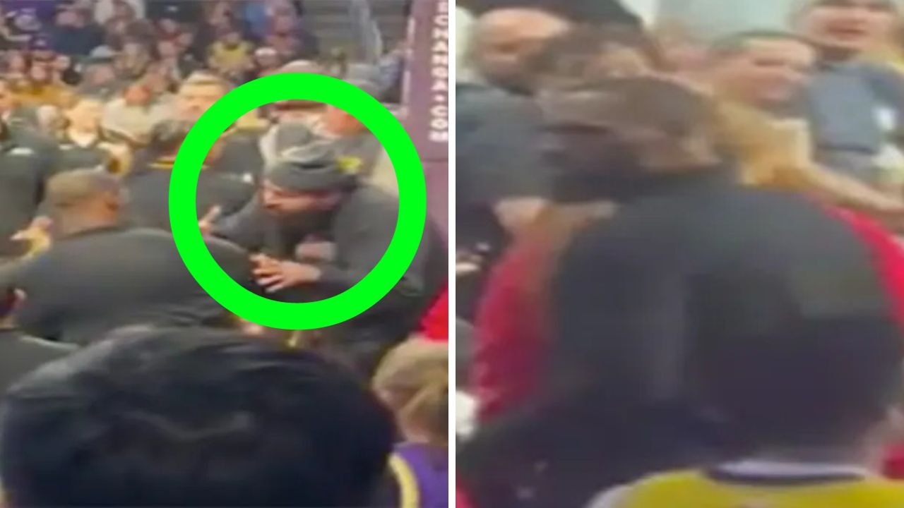 LeBron James shoved unruly fan who touched him on bench before ejection ...