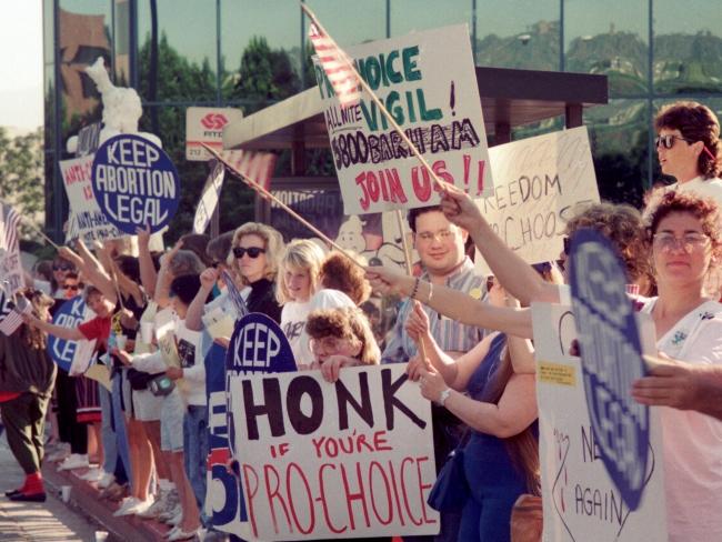 A 1989 Pro Choice Rally where Norma McCorvey, "Jane Roe", attended. Picture: Bob Riha, Jr