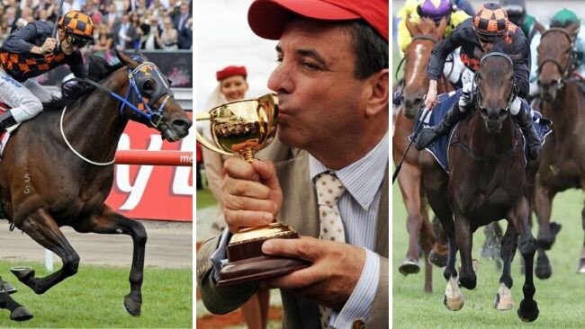 Top trainer Mark Kavanagh won the Melbourne Cup a decade ago with Shocking, now he hopes Vegas Jewel can follow in his star sire's hoofprints.