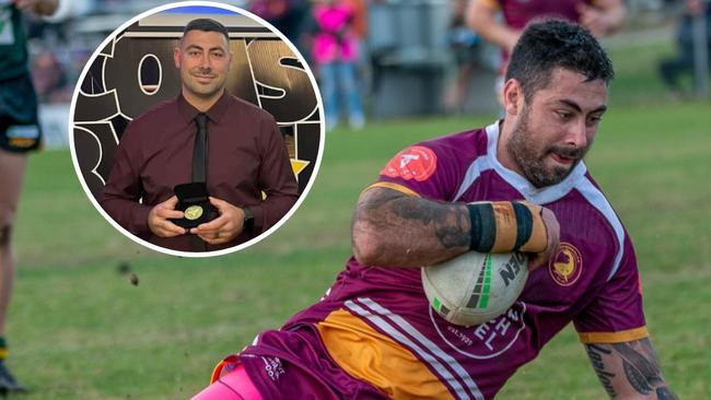 James Ralphs is your 2023 Michael Cronin medalist. Pictures: Thomas Lisson, Shellharbour Sharks Facebook