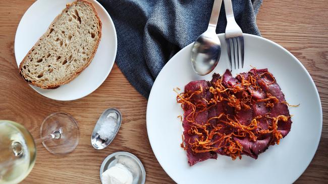 Kangaroo pastrami at Congress. Picture: Rebecca Michael