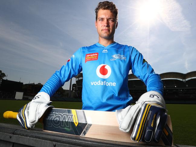 17.12.2019.Strikers player Alex Carey at Adelaide Oval. PIC TAIT SCHMAAL.