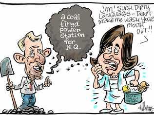 Harry Bruce cartoon jim pearce coal-fired power. Picture: contributed