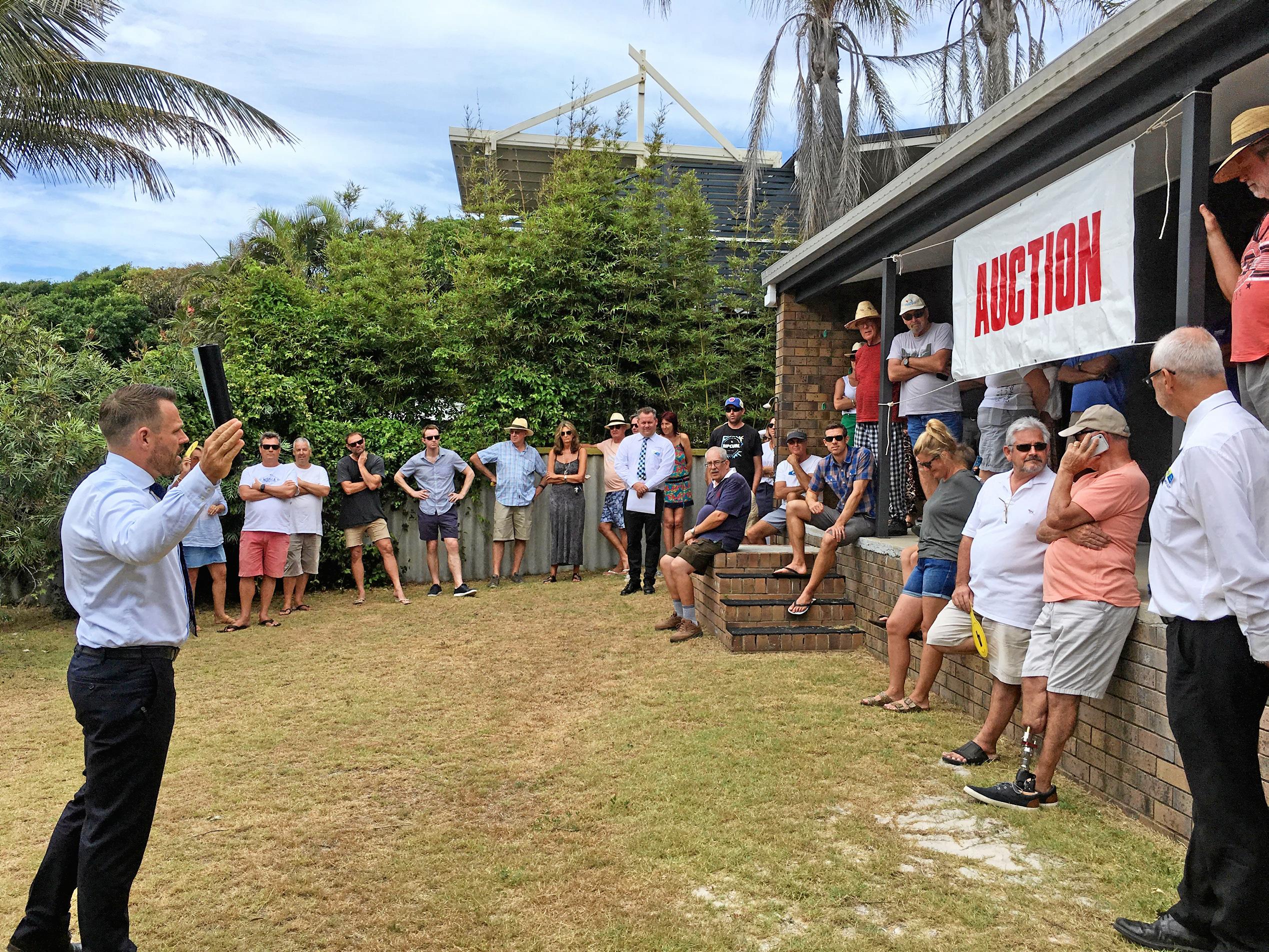 Bidding reaches a critical point at the auction of 66 Lorikeet Dr, Peregian Beach.