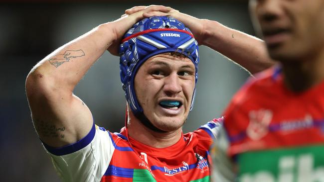 Kalyn Ponga has been forced to sit out the Knights clash with the Roosters. Picture: Phil Hillyard