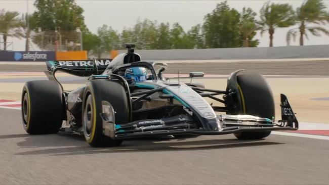 Track debut in Bahrain for new Mercedes' 2025 F1 car