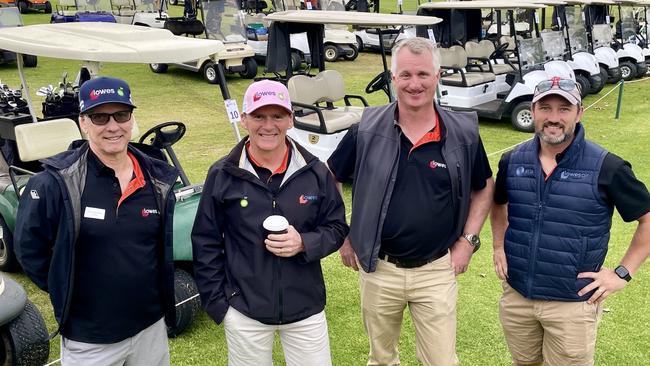 From left: David Berends, Cameron White, Cameron Gill and Stewart McRae (at the Goondiwindi Golf Course.