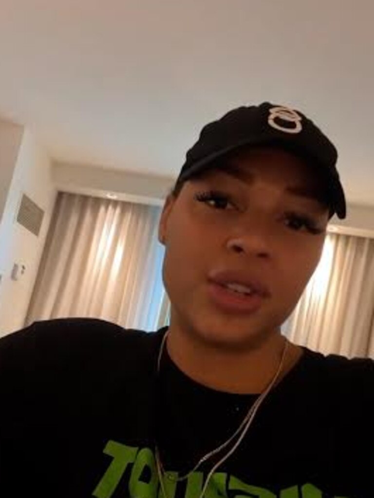 Liz Cambage took to Instagram stories to set the record straight. Picture: Instagram