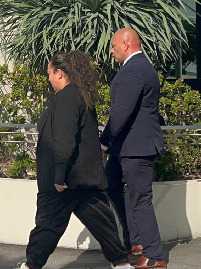 Linisei Mohenoa (right) leaving court after his sentence. Picture: Jessica Paul