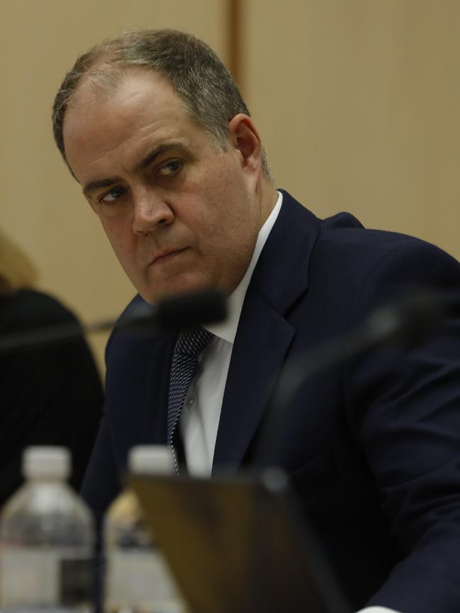 ABC managing director David Anderson appears at Senate Estimates at Parliament House in Canberra last week. Picture: Sean Davey