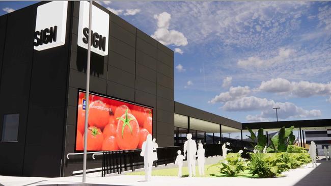 View of the proposed building from the High Street car park.