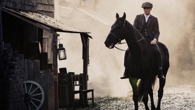 Cillian Murphy in a scene from Peaky Blinders.
