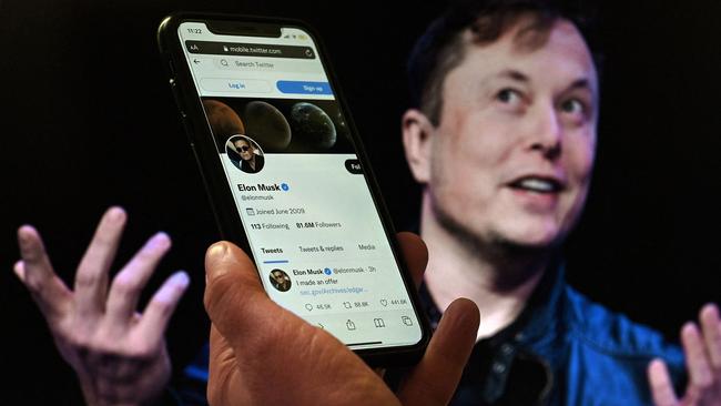 Tesla chief Elon Musk has launched a hostile takeover bid for Twitter. Picture: Olivier Douliery/AFP