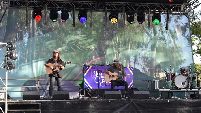 HaydenGoSeek on stage at Rockhampton River Festival 2021.