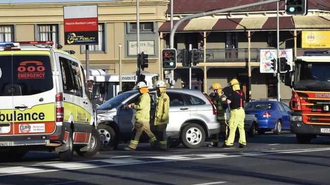 Car crash corner of James and Ruthven. June 2018. Picture: Bev Lacey