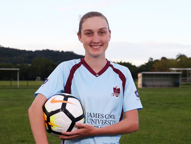 JCU Strikers captain Astia Neckebroeck. Picture: Brendan Radke