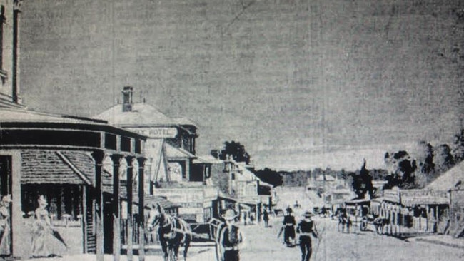 Macquarie St, Liverpool, in the 1880s. Picture courtesy of City of Liverpool and District Historical Society.