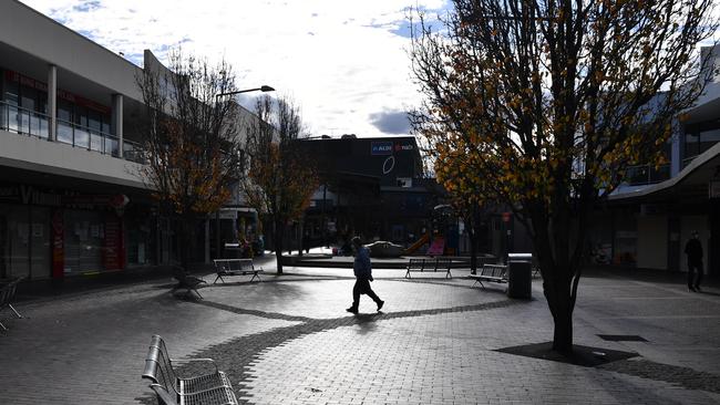 Empty streets at Fairfield. Picture: NCA NewsWire/Joel Carrett