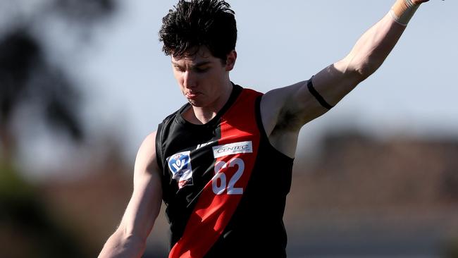 Nino Lazzaro in action for Essendon’s VFL team.