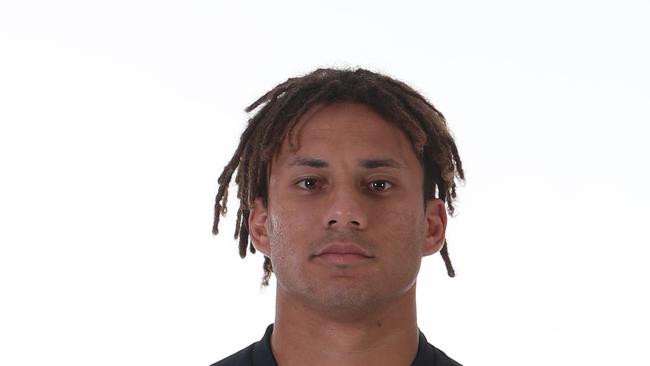 NEWCASTLE, AUSTRALIA - JANUARY 08: Issak Fines of the Brumbies poses during the Brumbies 2020 Super Rugby headshots session on January 08, 2020 in Newcastle, Australia. (Photo by Tony Feder/Getty Images)