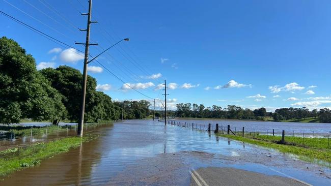 Flooding at Singleton. Picture: Facebook/NSW SES Singleton Unit.