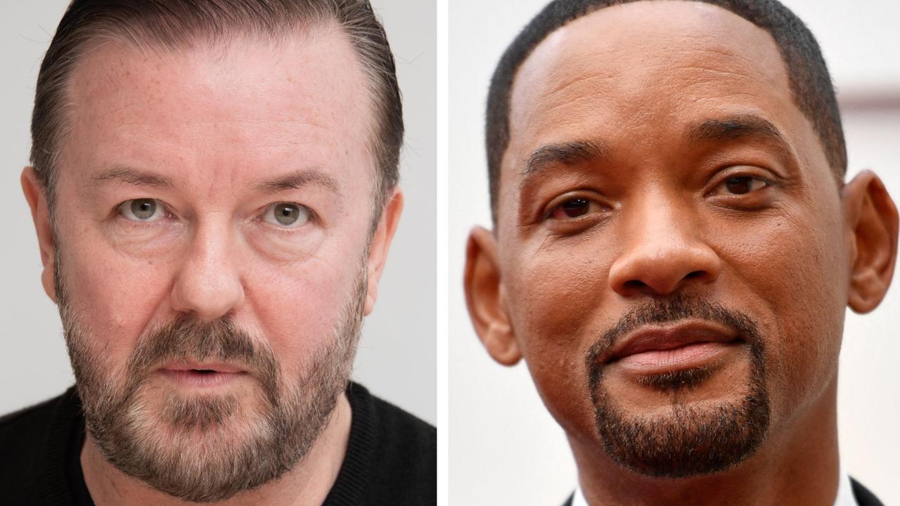 Ricky Gervais and Will Smith.