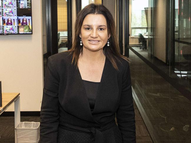 Senator Jacqui Lambie toured the country’s north and west on a fact-finding mission for a cashless welfare card proposal. Picture: GARY RAMAGE