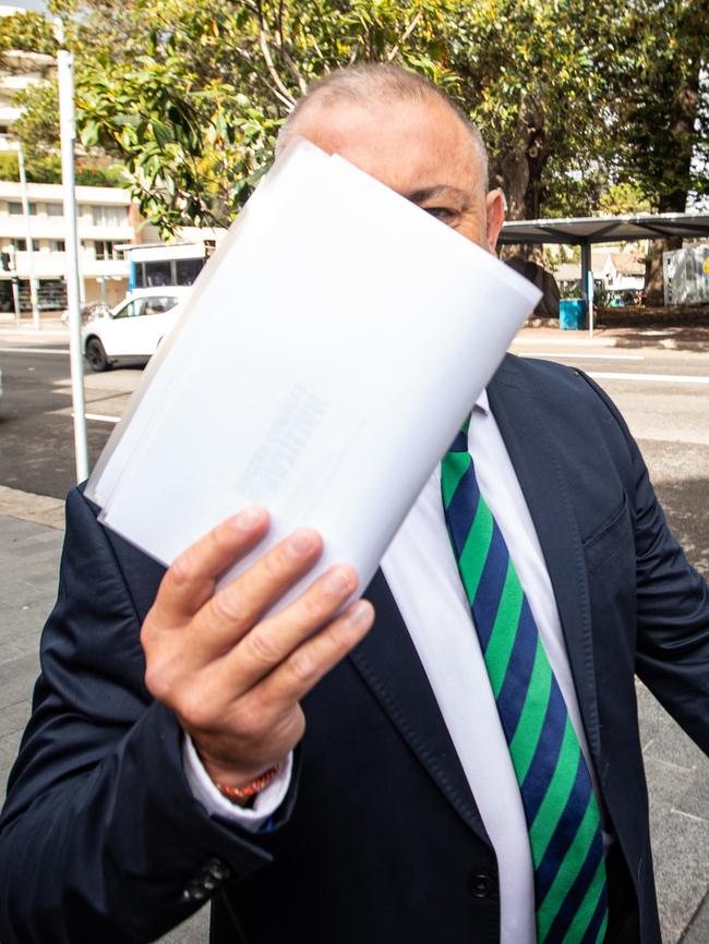 William Marius Gaw enters Manly Local Court. Picture: (AAP Image / Julian Andrews).