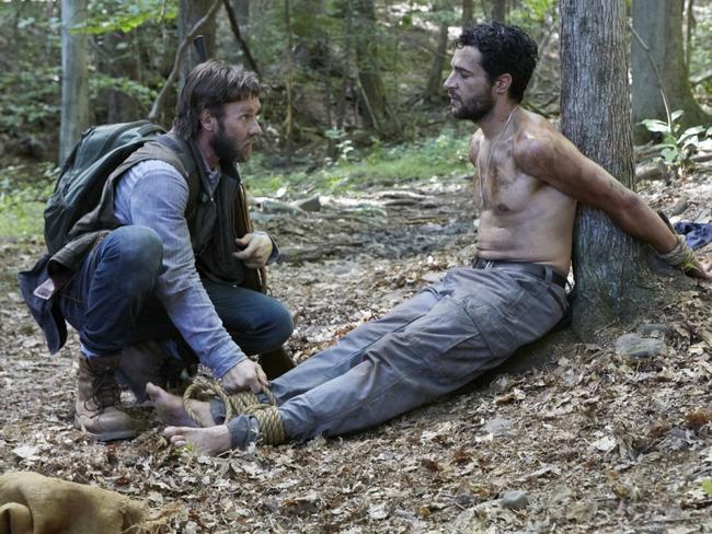 Joel Edgerton, left, and Christopher Abbott in a scene from "It Comes At Night." Picture: A24 via AP