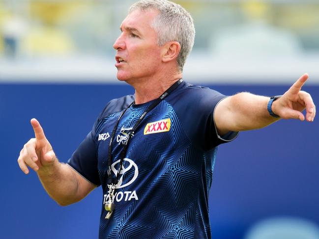 NRL; North Queensland Cowboys training at Queensland Country Bank Stadium. Head Coach Paul Green . Picture: Alix Sweeney