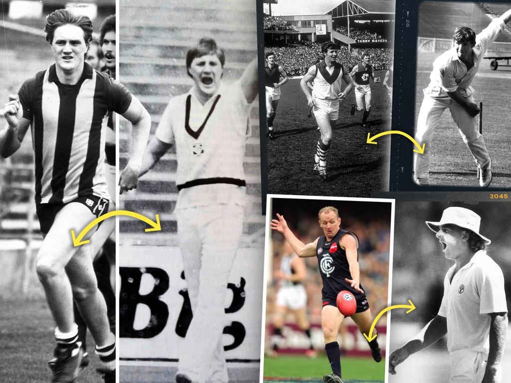 Billy Picken (left), Peter Bedford (top right) and Craig Bradley (bottom right) all excelled with Kookaburra and Sherrin.