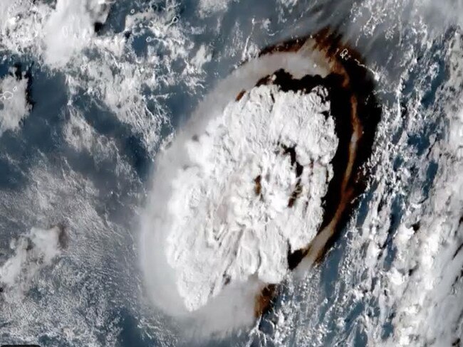 Tonga’s Hunga Tonga volcano eruption was captured via satellite images.