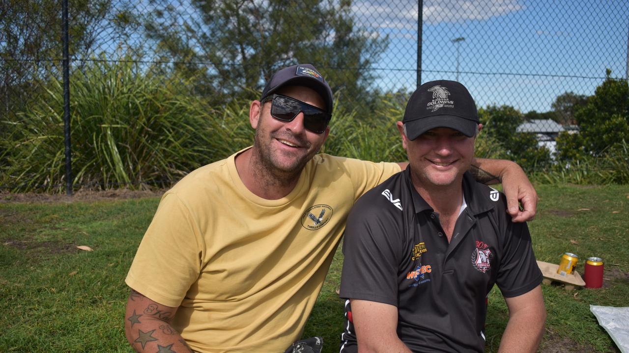 Paul Kraut and Adrian Harch at the Sunshine Coast Rugby League Finals 2022.