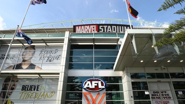 The AFL will financially assist some clubs with the up to $600 million line of credit it received by putting up Marvel Stadium as security. Picture: Robert Cianflone/Getty Images