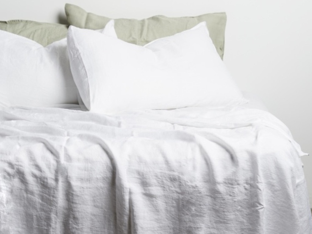 Aere Home Linen Sheet Set. Picture: THE ICONIC.