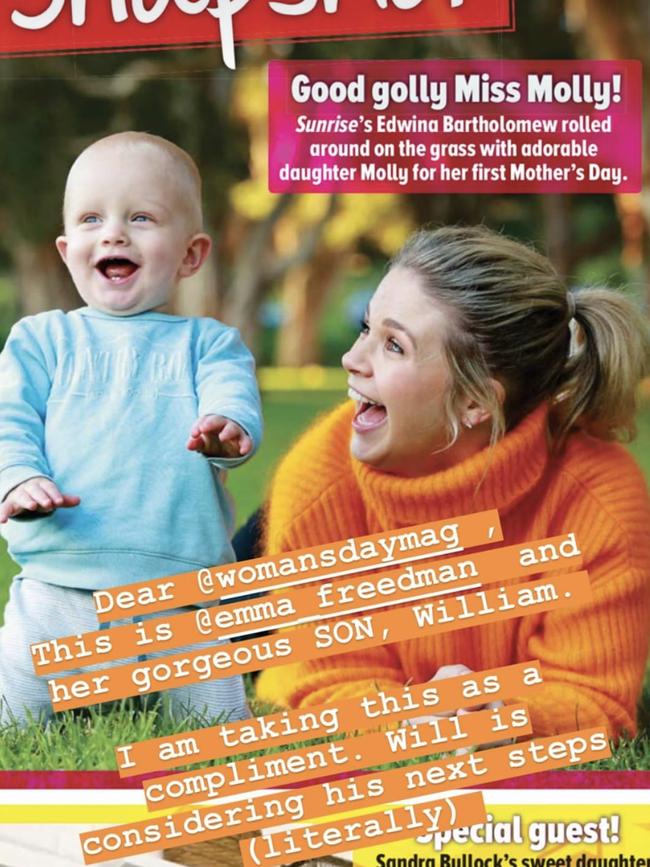 Emma Freedman and her toddler son Will.