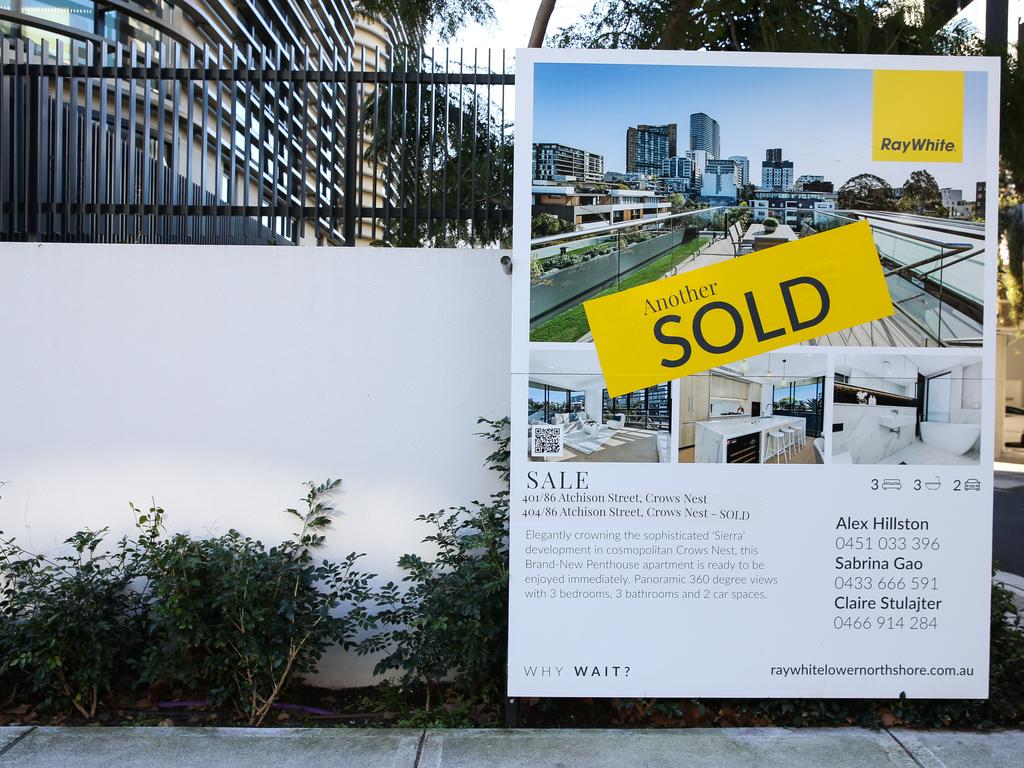 The “Australian dream” of a quarter acre block has already been dashed for millions of Aussies, but now it appears even the smallest of apartments are quickly falling off the table as well. Picture: NewsWire / Gaye Gerard