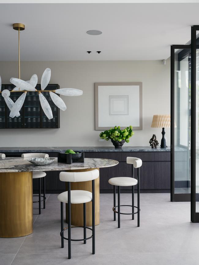 The dining room. Picture: Felix Forest and styled by Joseph Gardner